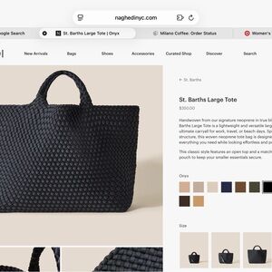 Naghedi Midnight Black Tote